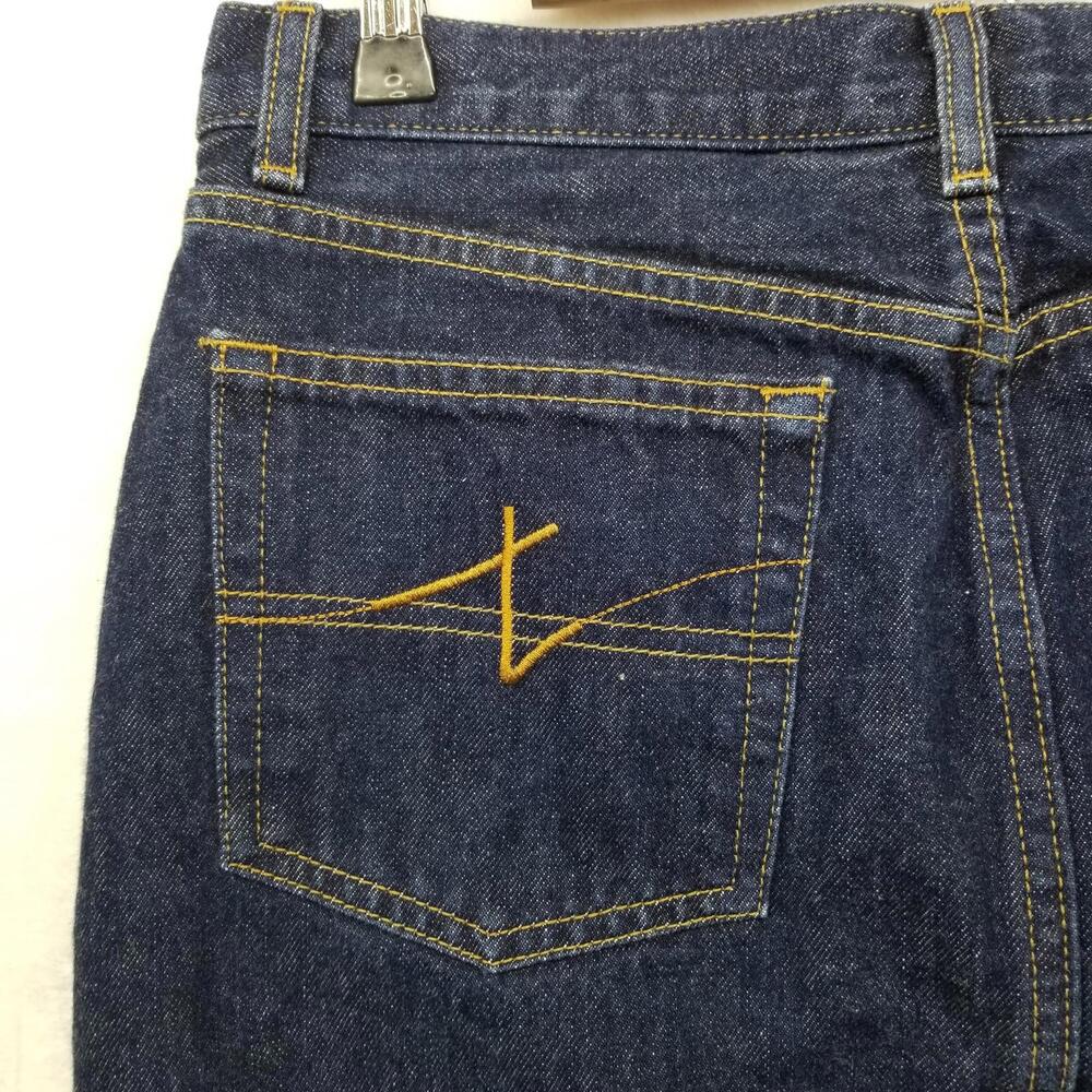 Tommy Hilfiger Y2K Vintage Jean‎ Mini Skirt 7 Dark Wash 100% Cotton Denim - Picture 5 of 10